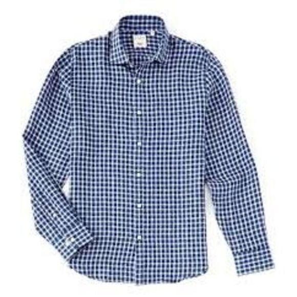 Murano Baird McNutt Slim XL Linen long sleeve Shirt - Picture 1 of 5